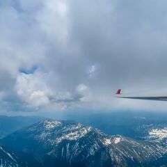 Flugwegposition um 10:38:25: Aufgenommen in der Nähe von Rottenmann, Österreich in 2458 Meter